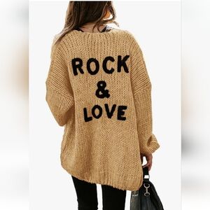 Women's gold 💛 cardigan sweater